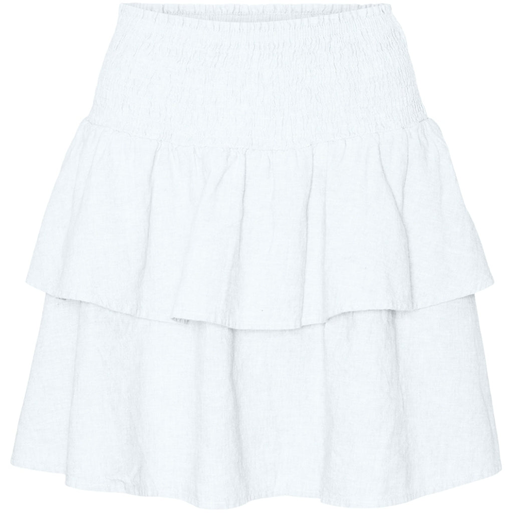 Dame Nederdel Vmluna   Bright White fra Vero Moda
