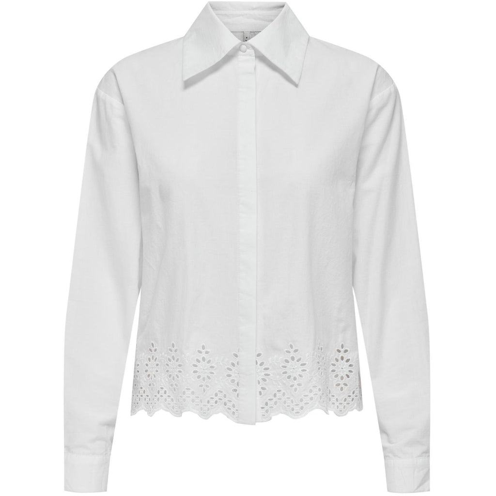 Dame Skjorte Onllou   Bright White fra Only