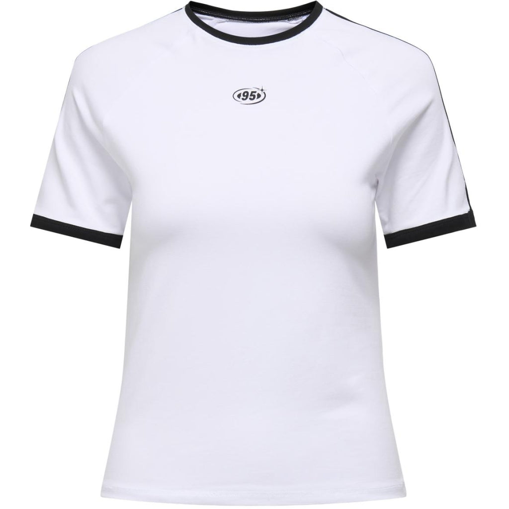 Dame T Shirt Onlchoice Bright White 95 Logo fra Only