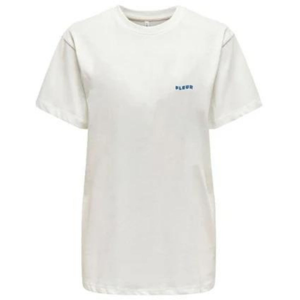 Dame T Shirt Onllana Cloud Dancer Fleur fra Only