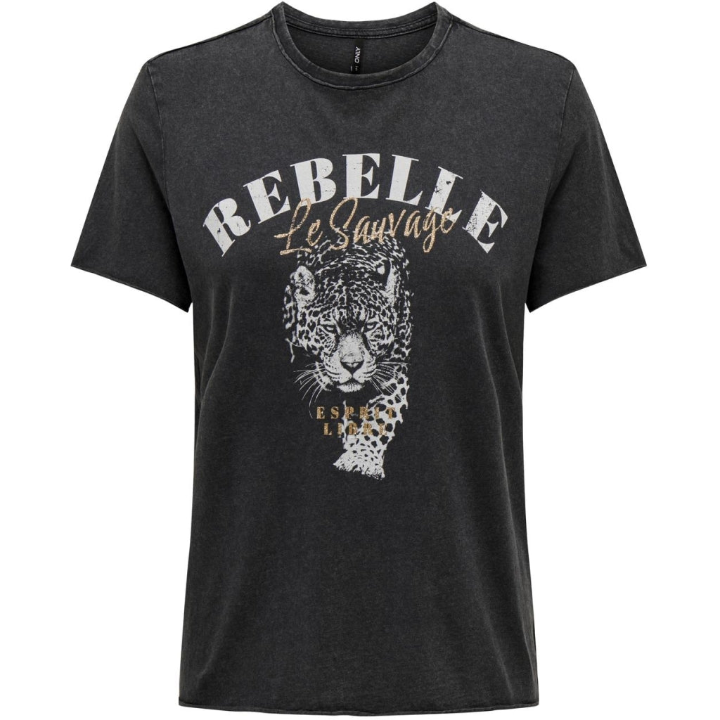 Dame T Shirt Onllucy Phantom Rebelle Miss fra Only