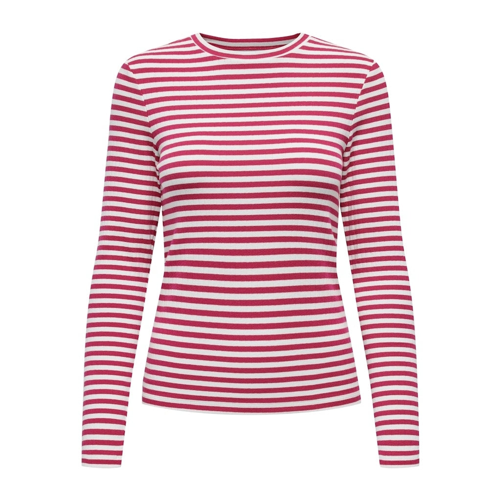 Dame Top Onlaida Salsa White fra Only