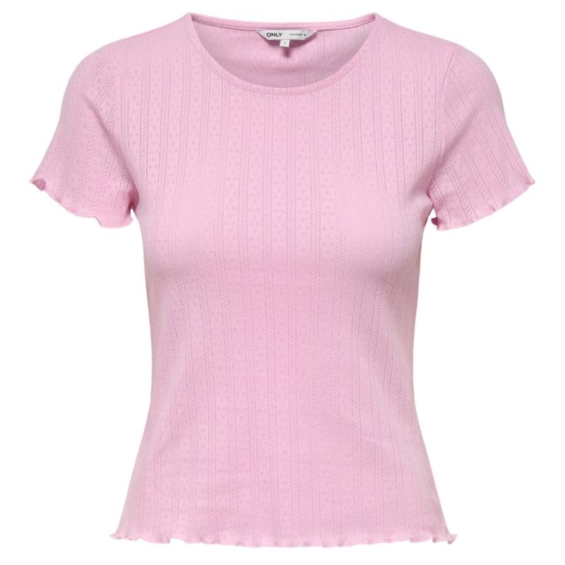 Dame Top Onlcarlotta   Pink Lady fra Only