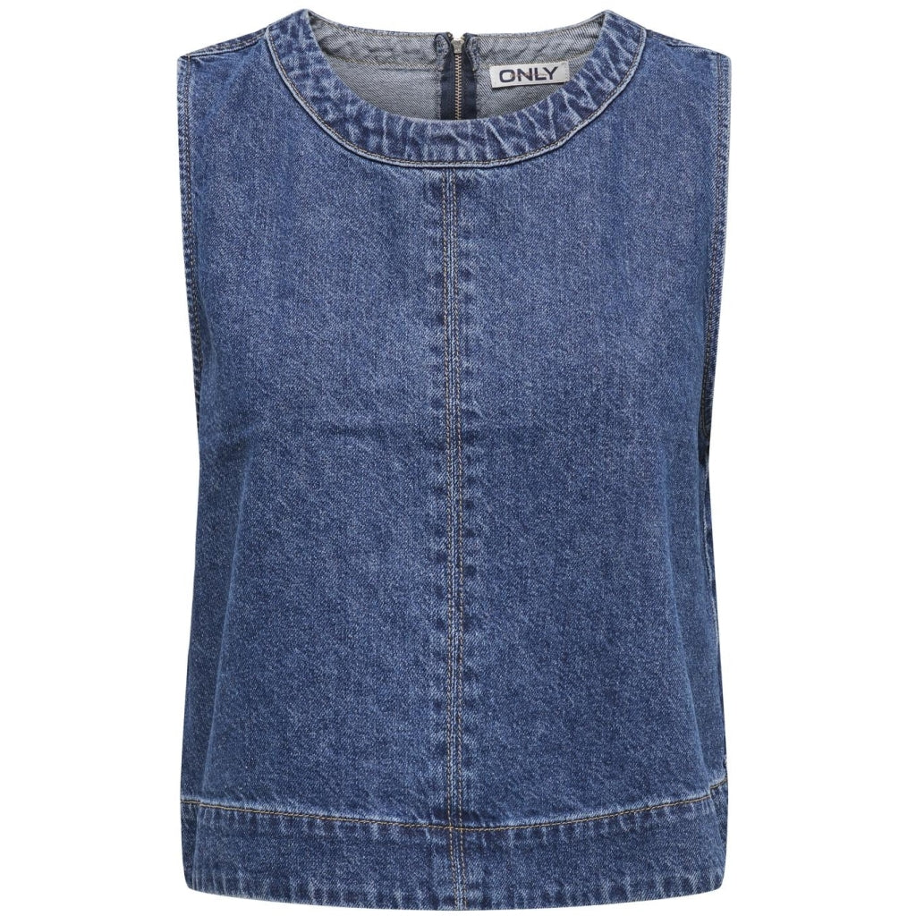 Dame Top Onldorsi Medium Blue Denim fra Only