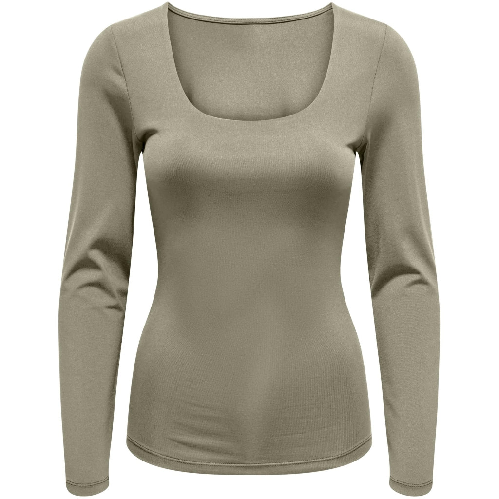 Dame Top Onlea   Spray Green fra Only