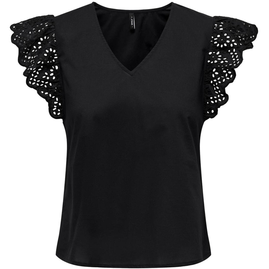 Dame Top Onllou Black fra Only