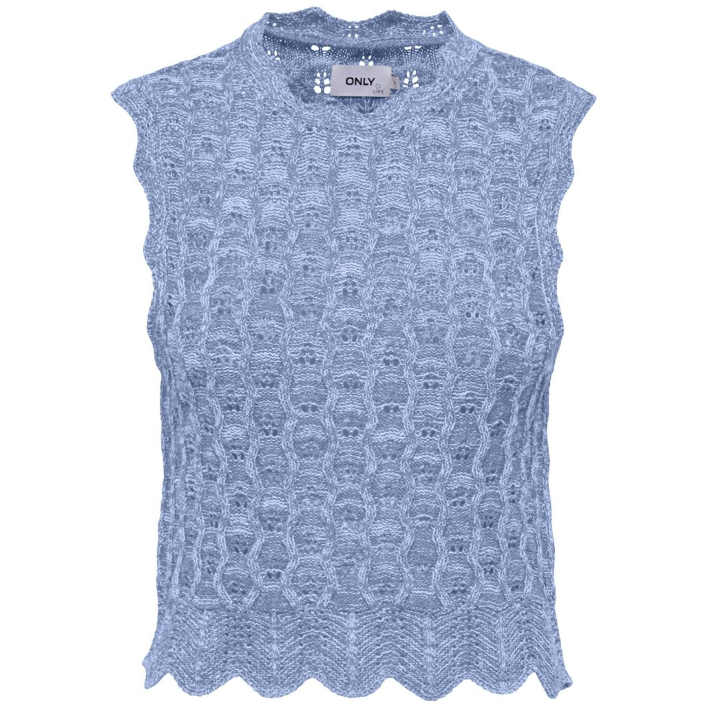 Dame Top Onlluna Light Blue fra Only