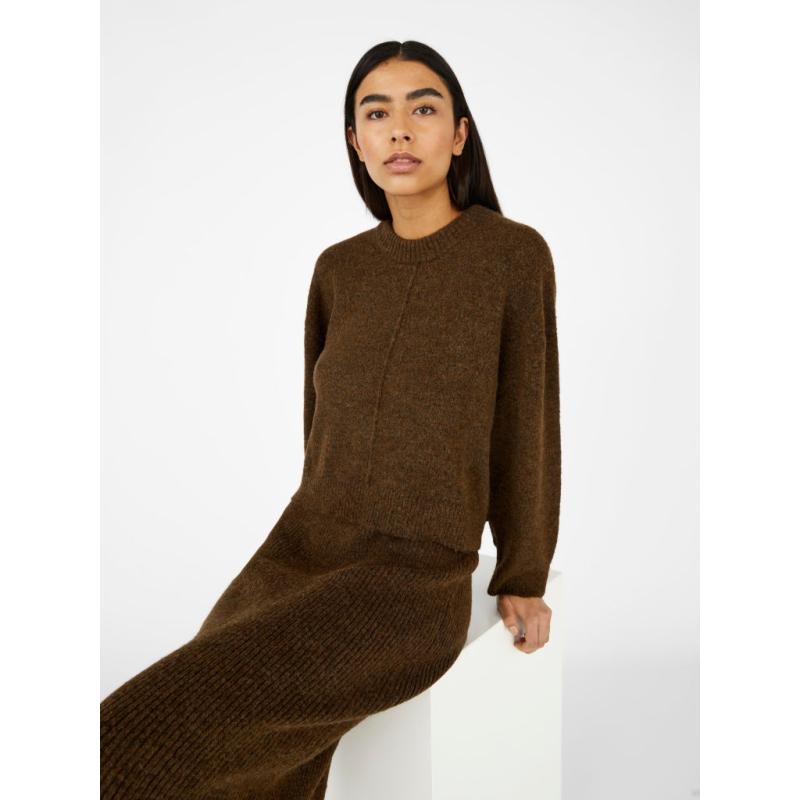 Object Dame Strik Objabbie   Dark Earth Melange fra .object