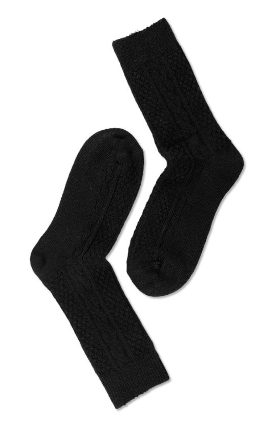 Oroblu Strømper   Woman Wool Cable   Black fra Oroblã¹