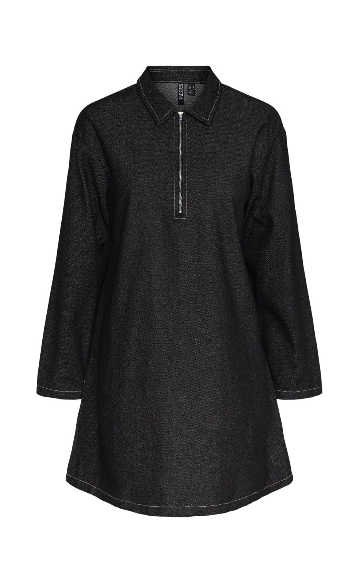 Kjole   Shirley Short Denim   Black Denim fra Pieces