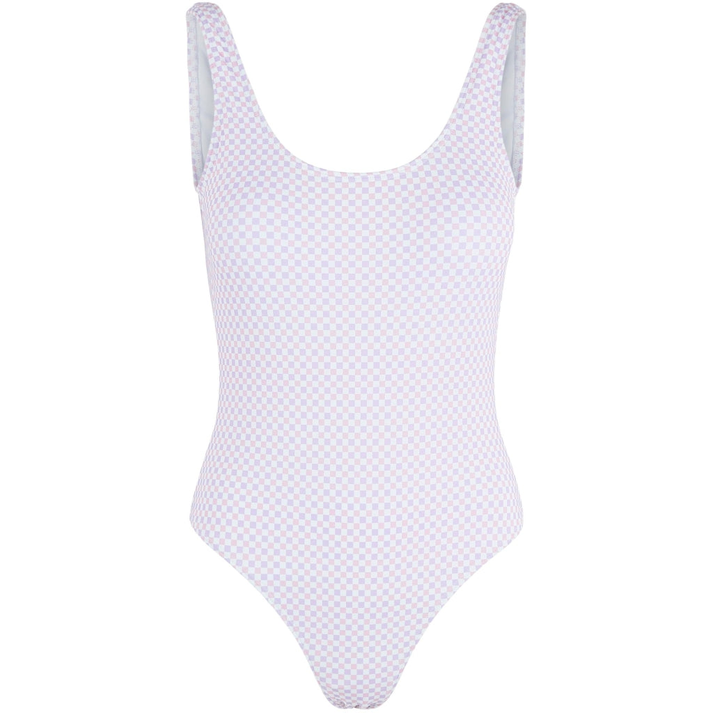 Dame Badedragt Pcvanessa   Bright White Purple fra Pieces