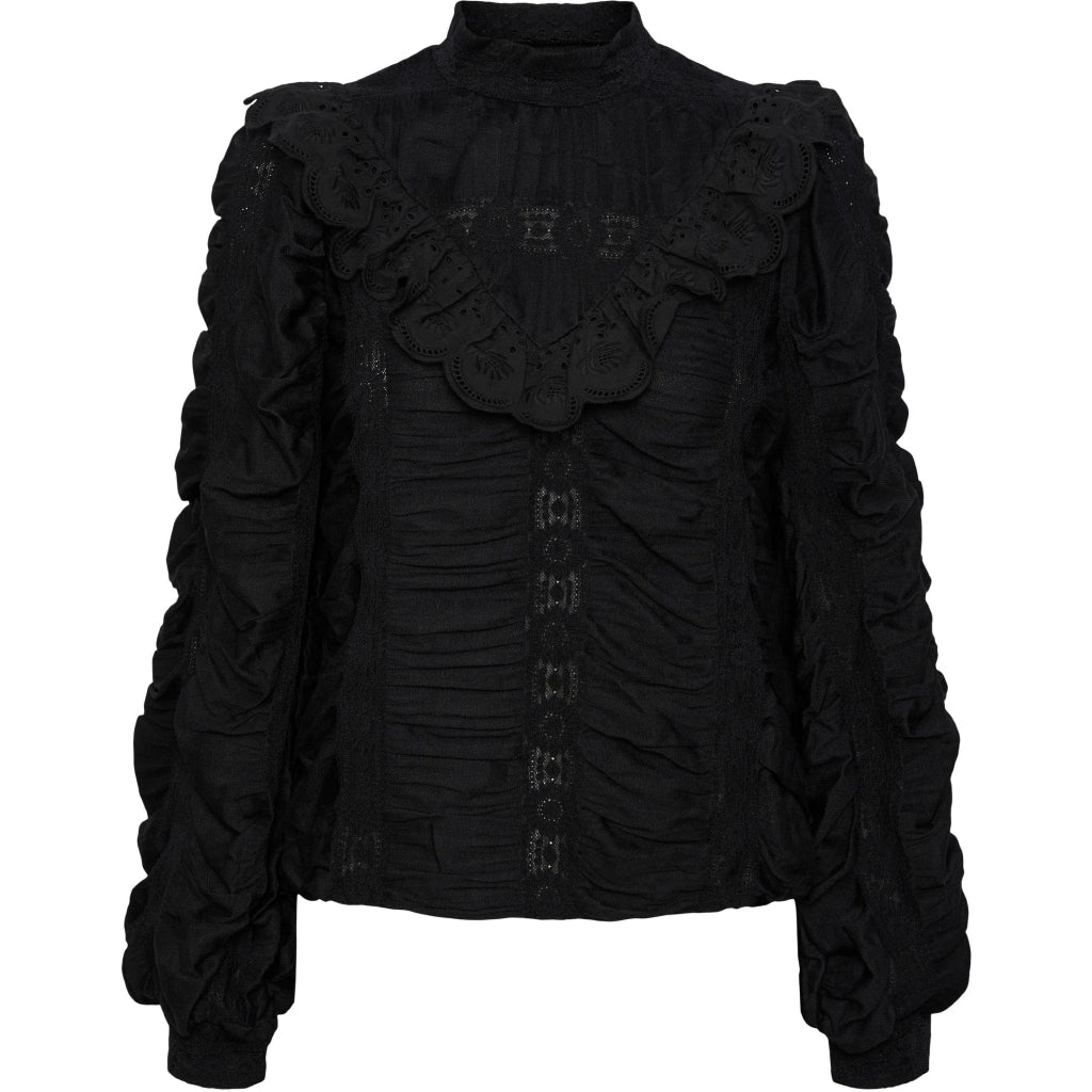 Dame Bluse Pcalex   Black fra Pieces