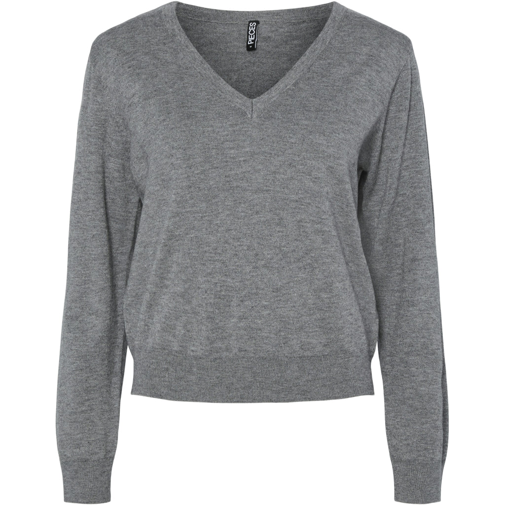 Dame Bluse Pcnatalie   Medium Grey Melange fra Pieces