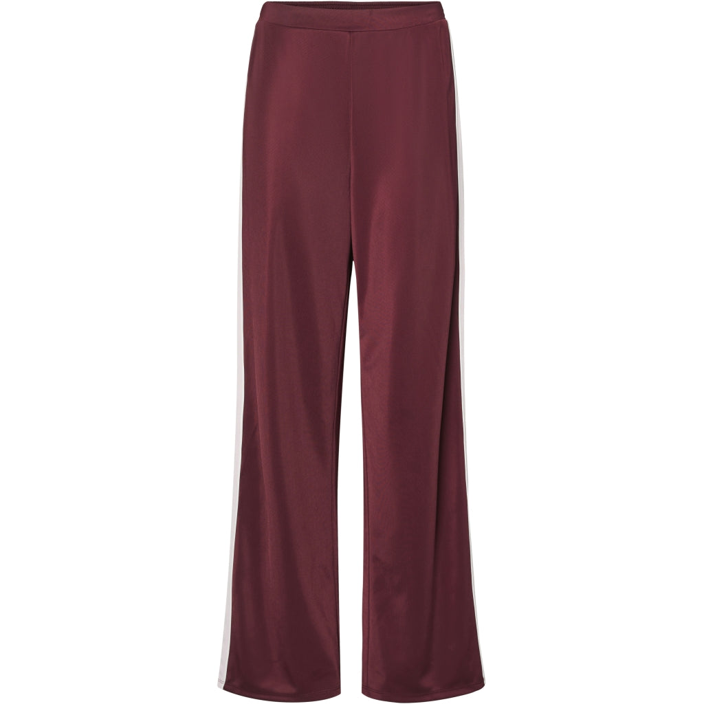 Dame Bukser Pcfelicia Tawny Port Pinkaboo White Stripe fra Pieces