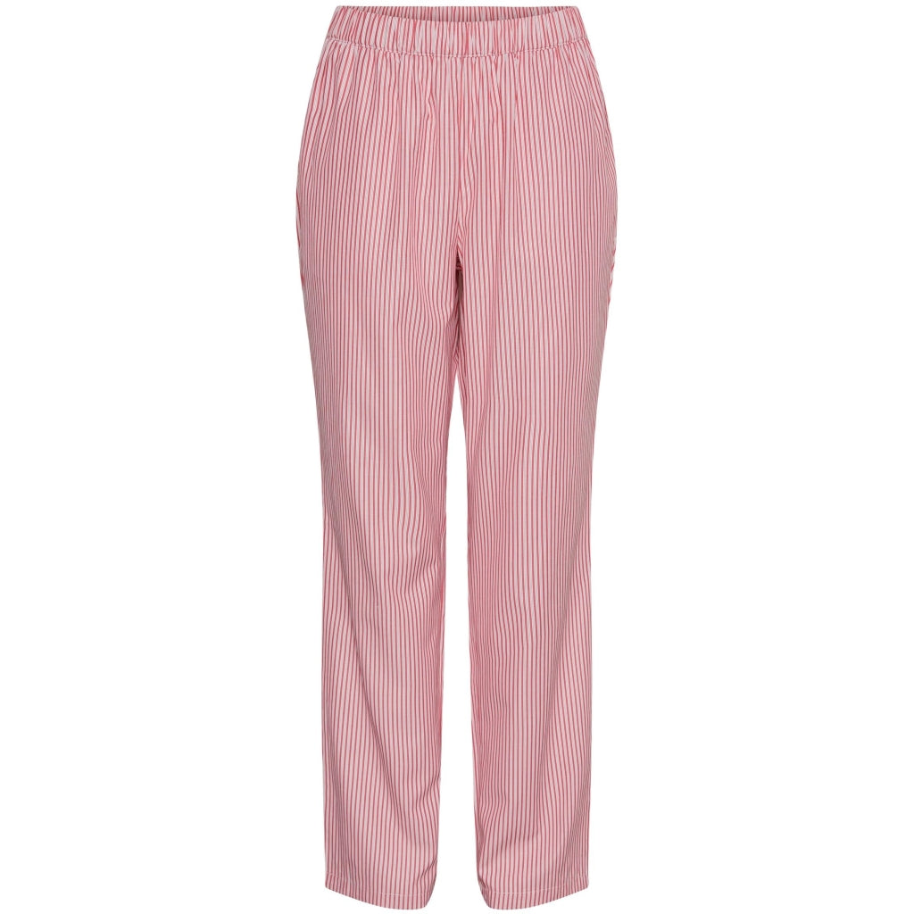 Dame Bukser Pcholly   High Risk Red Ash Rose Stripes fra Pieces