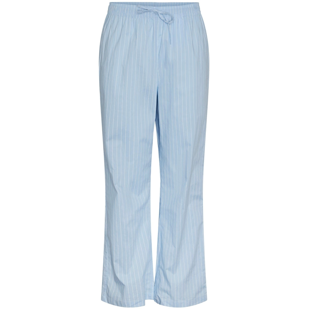 Dame Bukser Pcjulla Cornflower Blue White fra Pieces