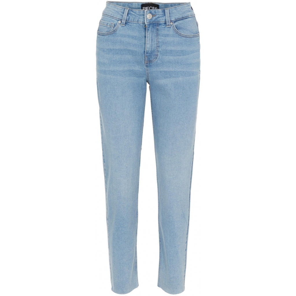 Dame Bukser Pcluna   Medium Blue Denim fra Pieces