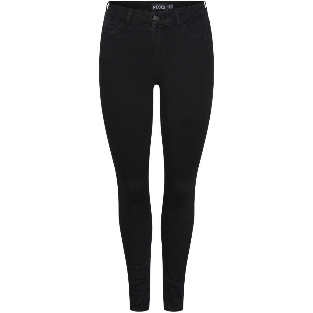 Dame Jeans Pcdelly Black Denim fra Pieces