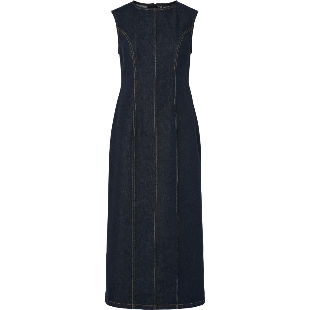 Dame Kjole Pcfranna   Dark Blue Denim fra Pieces