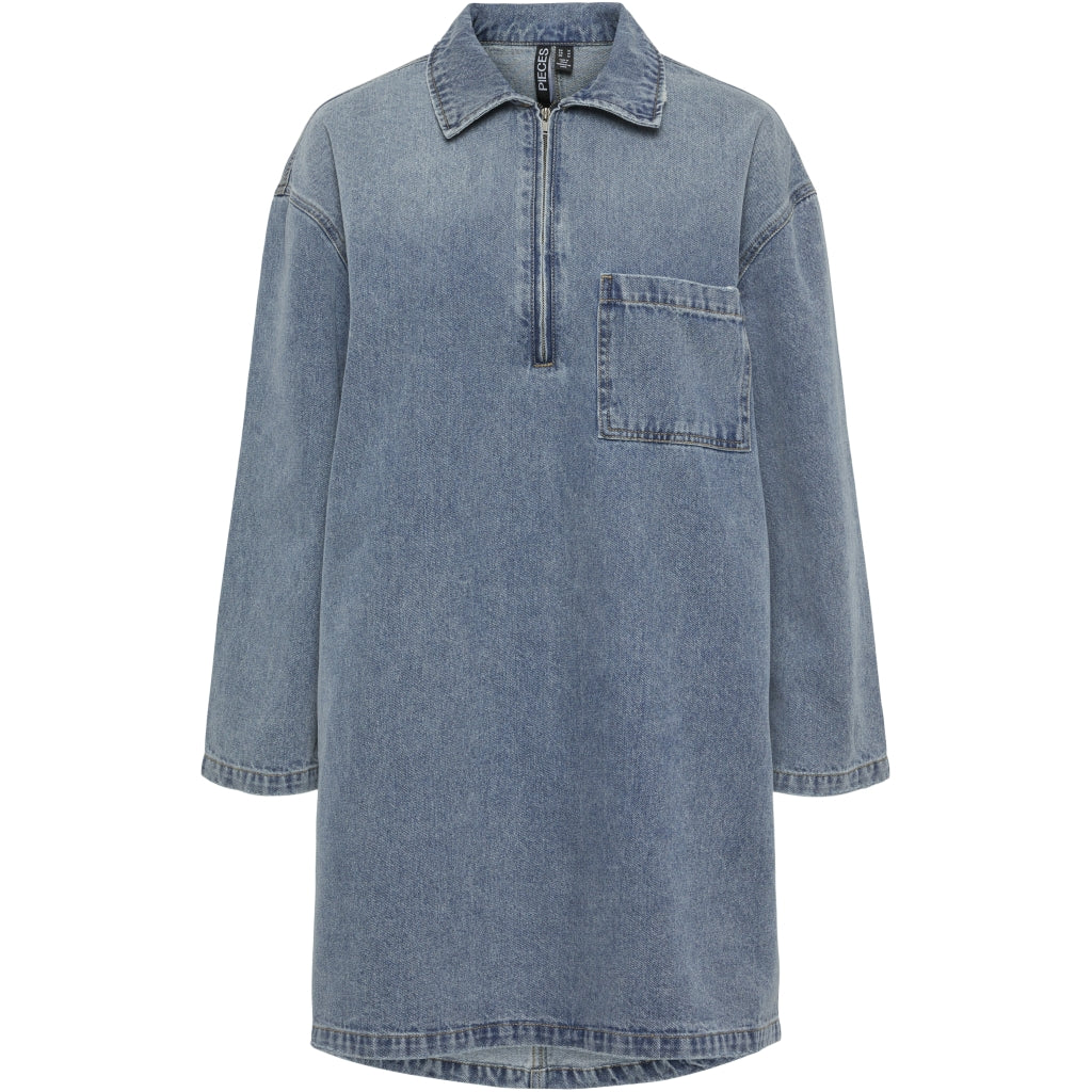 Dame Kjole Pcrene   Medium Blue Denim fra Pieces
