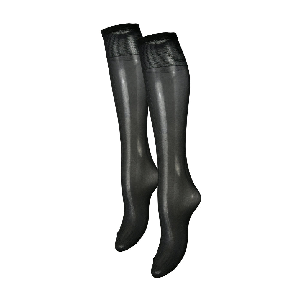 Dame Knæstrømper Pcmovia Black 2 Pack Black Black fra Pieces