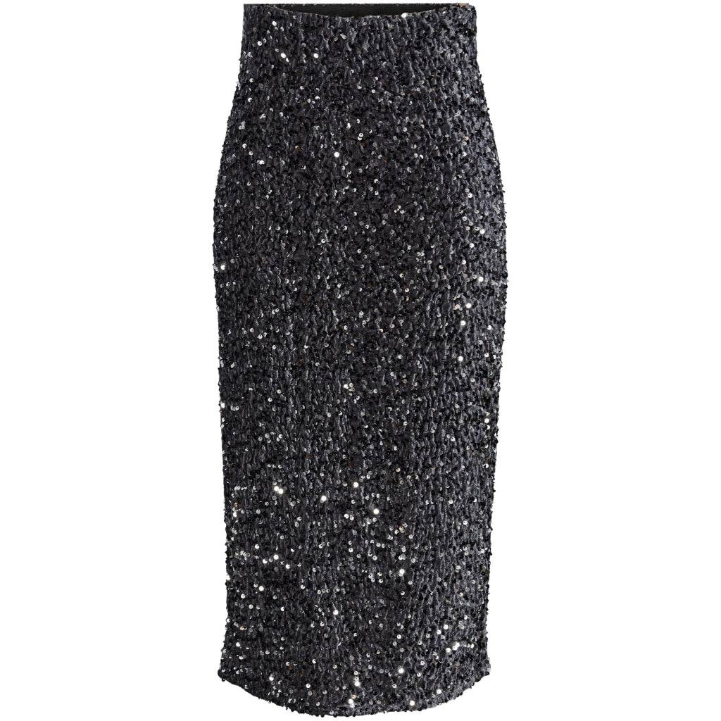Dame Nederdel Pckam Magnet Black Silver Sequins fra Pieces