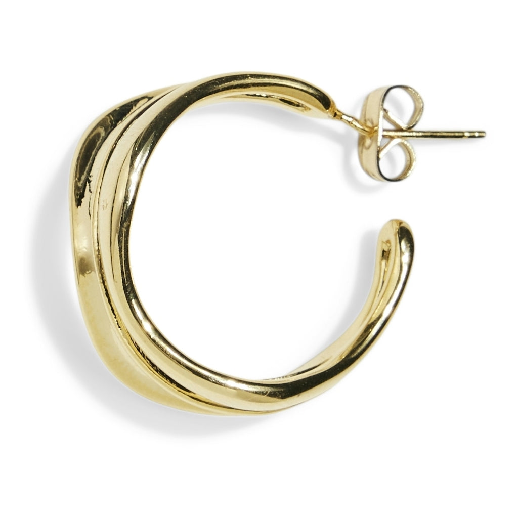 Dame øreringe Fpalpa Gold Colour fra Pieces