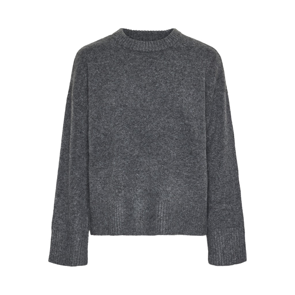 Dame Strik Pcana   Medium Grey Melange fra Pieces