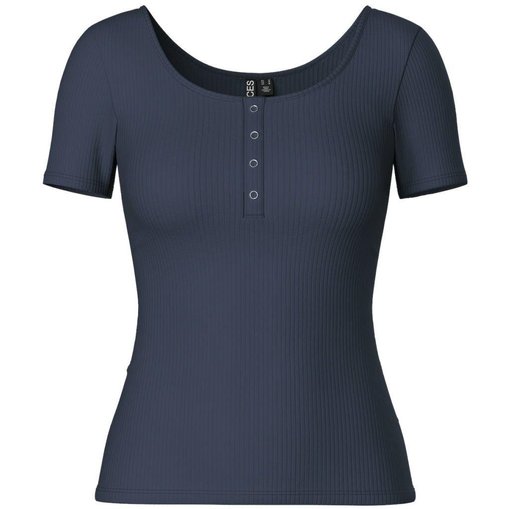 Dame T Shirt Pckitte Ombre Blue fra Pieces