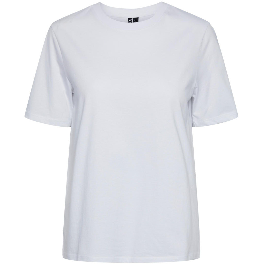 Dame T Shirt Pcria Bright White fra Pieces