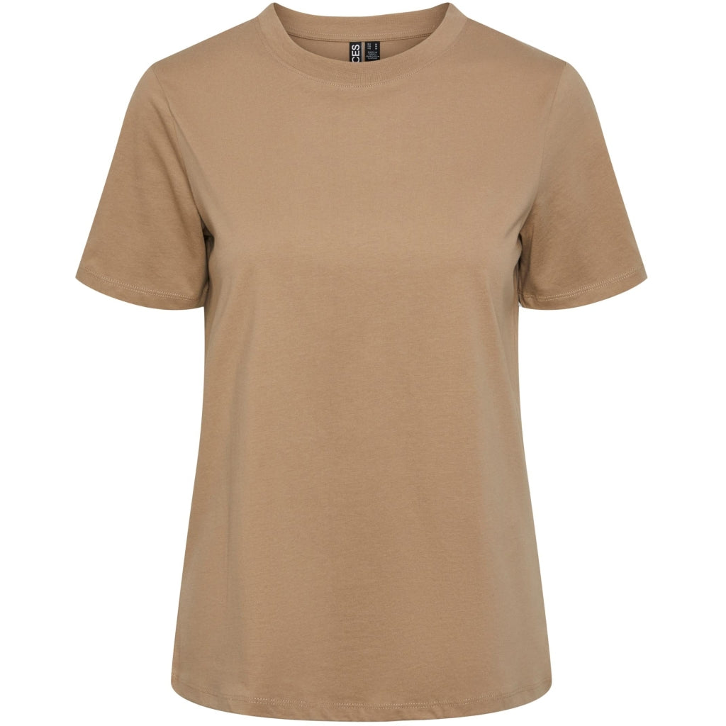 Dame T Shirt Pcria Silver Mink fra Pieces