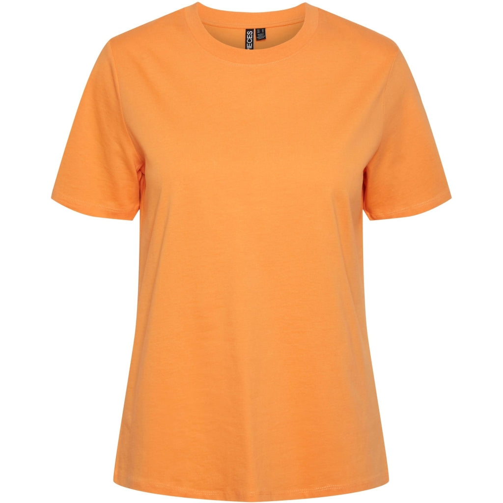 Dame T Shirt Pcria Tangerine fra Pieces