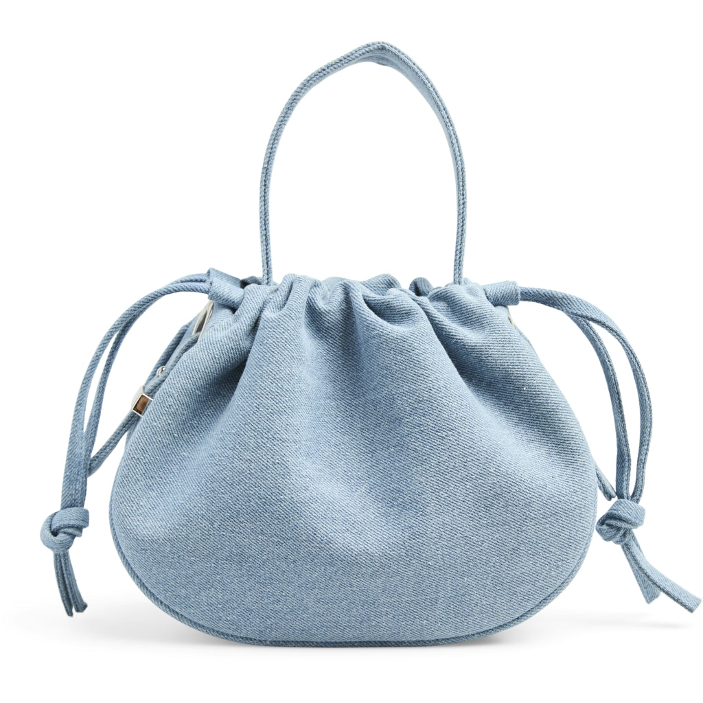 Dame Taske Pcballoon Light Blue Denim Silver fra Pieces