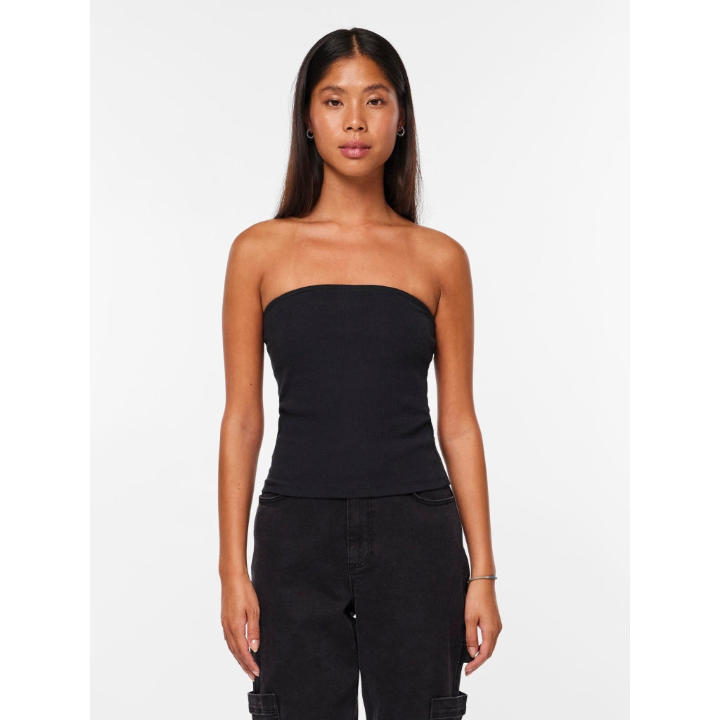 Dame Tubetop Pcruka   Black fra Pieces
