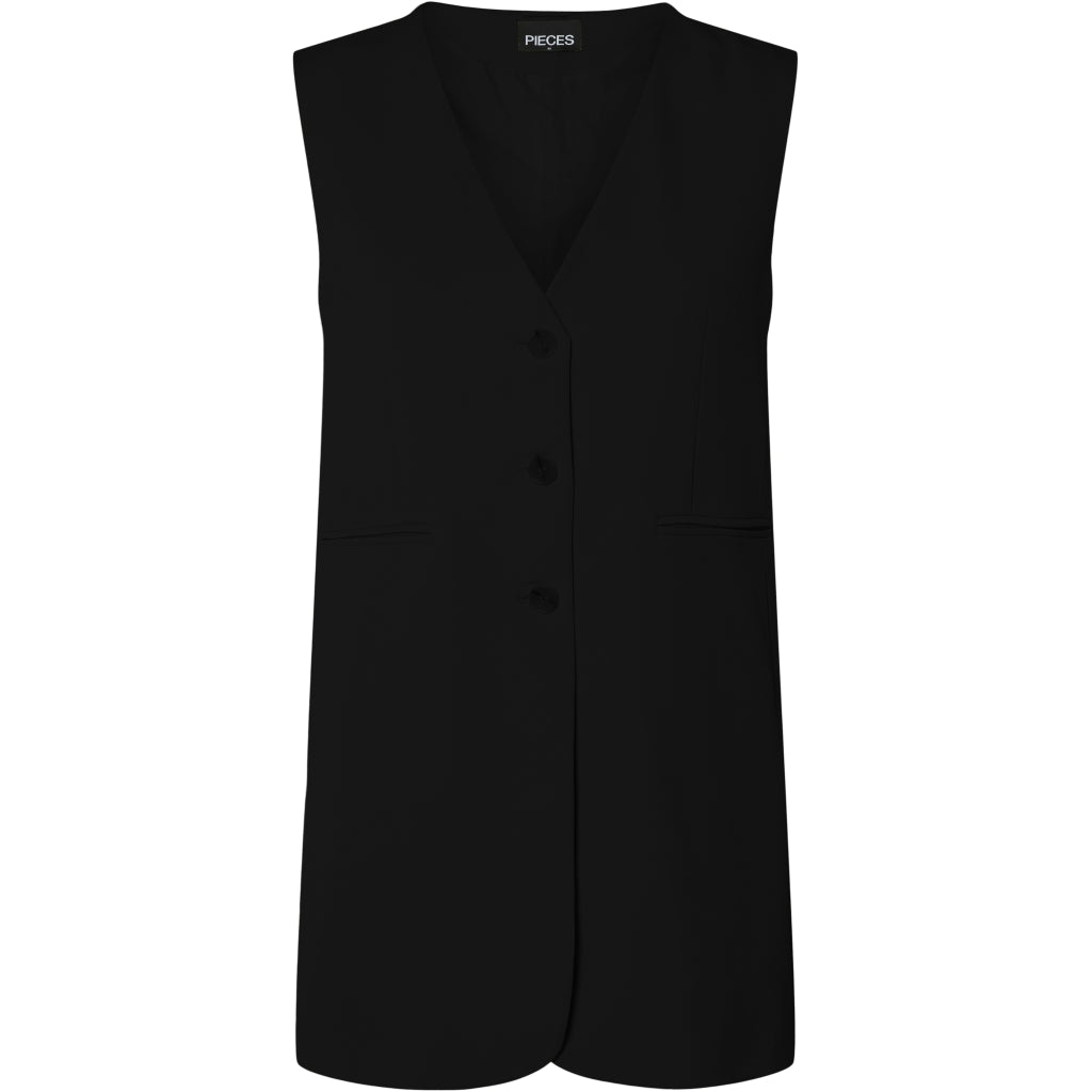 Dame Vest Pckamil   Black fra Pieces