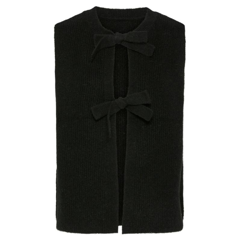 Dame Vest Pcsilly   Black fra Pieces