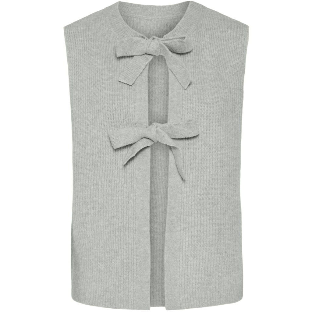 Dame Vest Pcsilly   Light Grey Melange fra Pieces