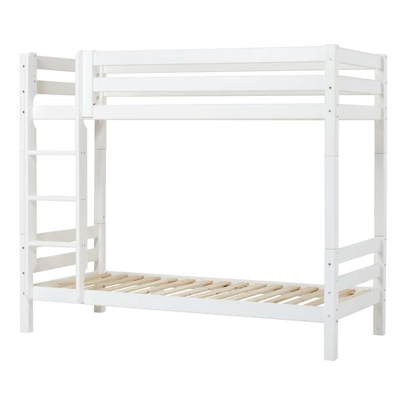Eco Luxury   Høj Etageseng   90x200 Cm.   Fleksibel Indlægsbund   Hvid fra Hoppekids
