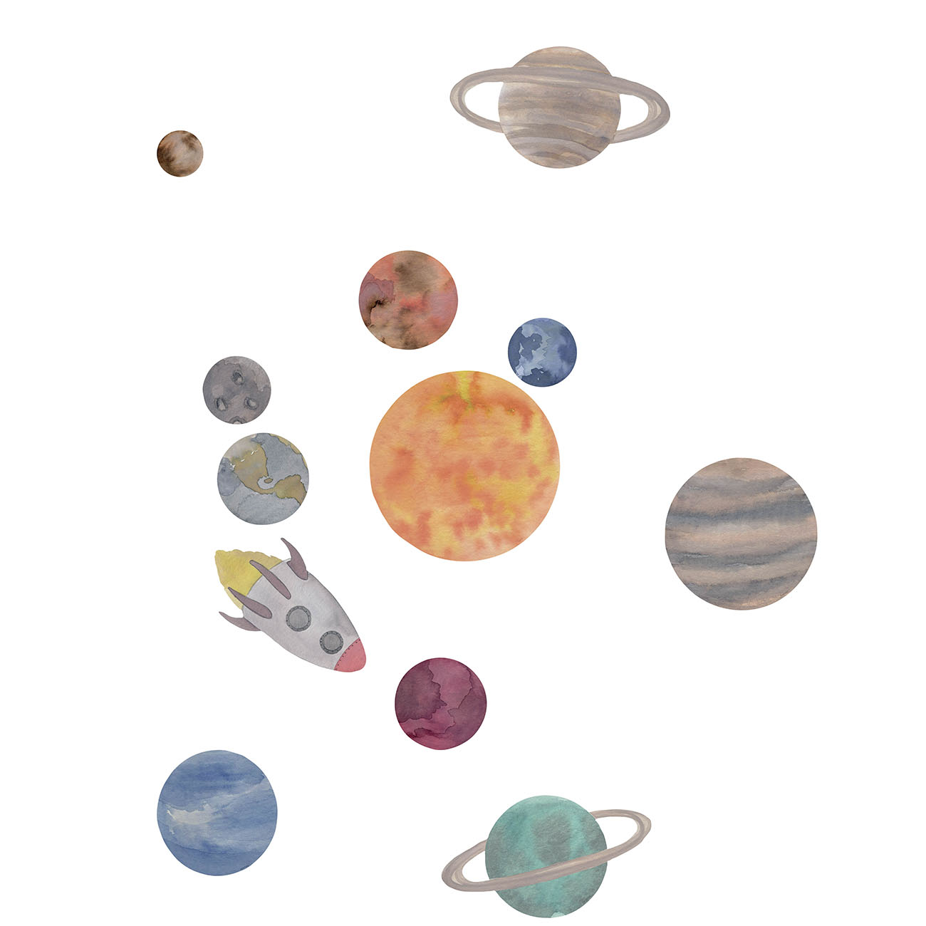 Wallsticker Solsystemet   Multi fra That's Mine