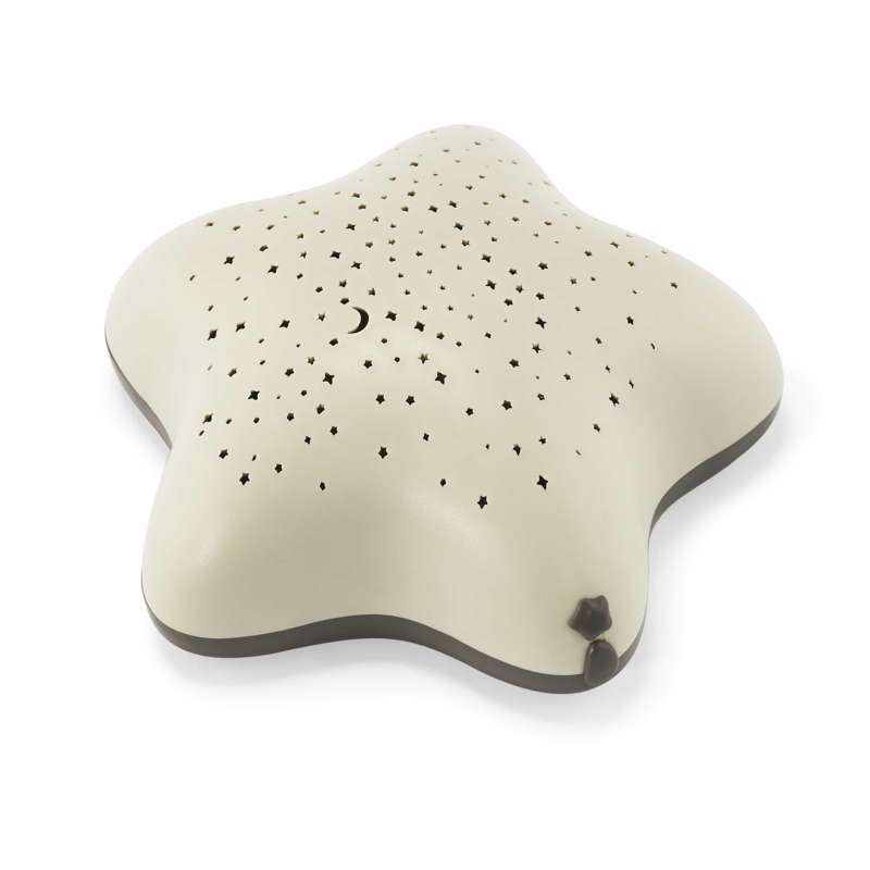 Natlampe Stjerneprojektor   Stjernemusik   Beige fra Pabobo