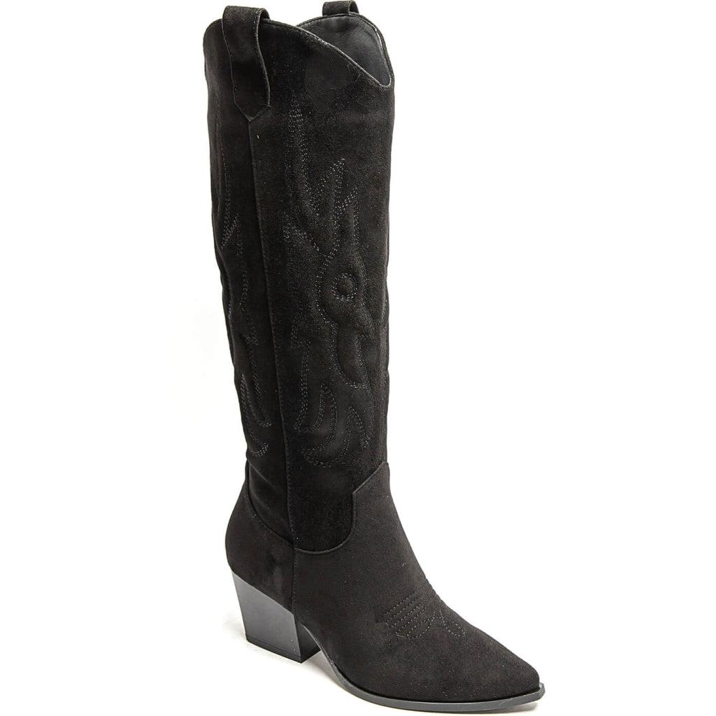 Perrine Dame Cowboystøvler 9697a 1 Black fra Shoes