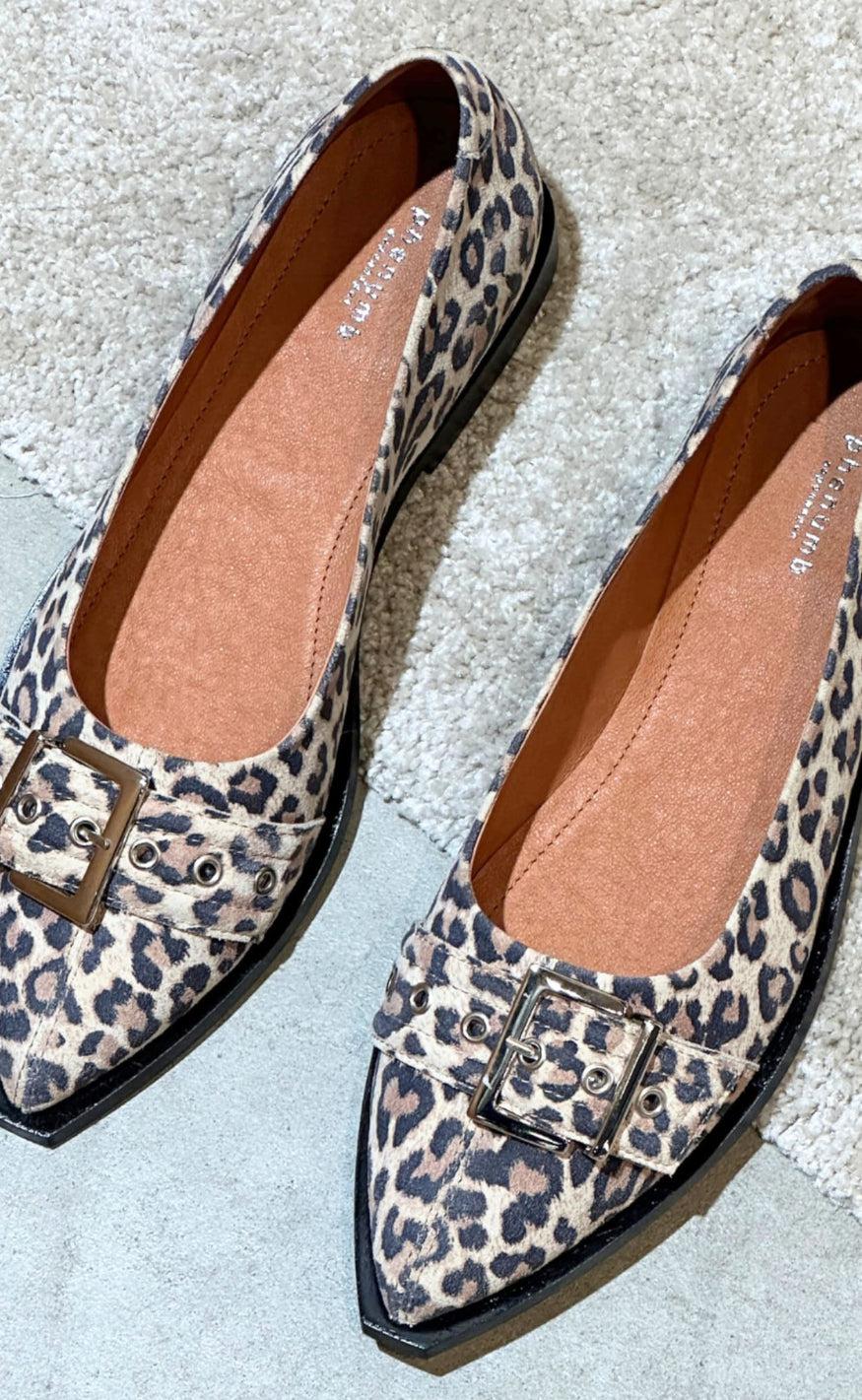 Ballerina   Must S   Suede Leopard Brown fra Phenumb