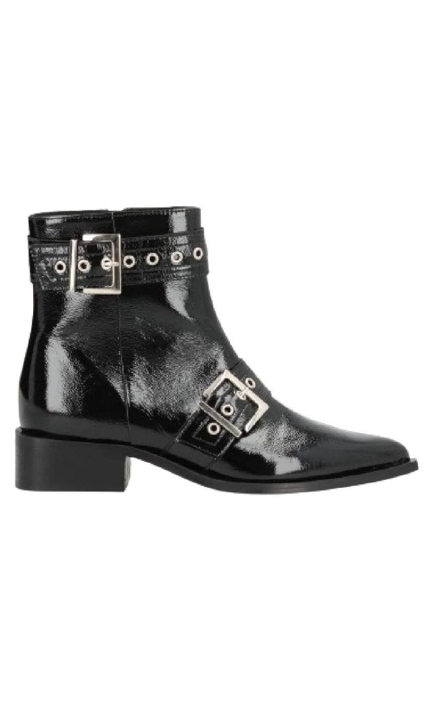 Støvler   Justified P   Black Leather Patent fra Phenumb