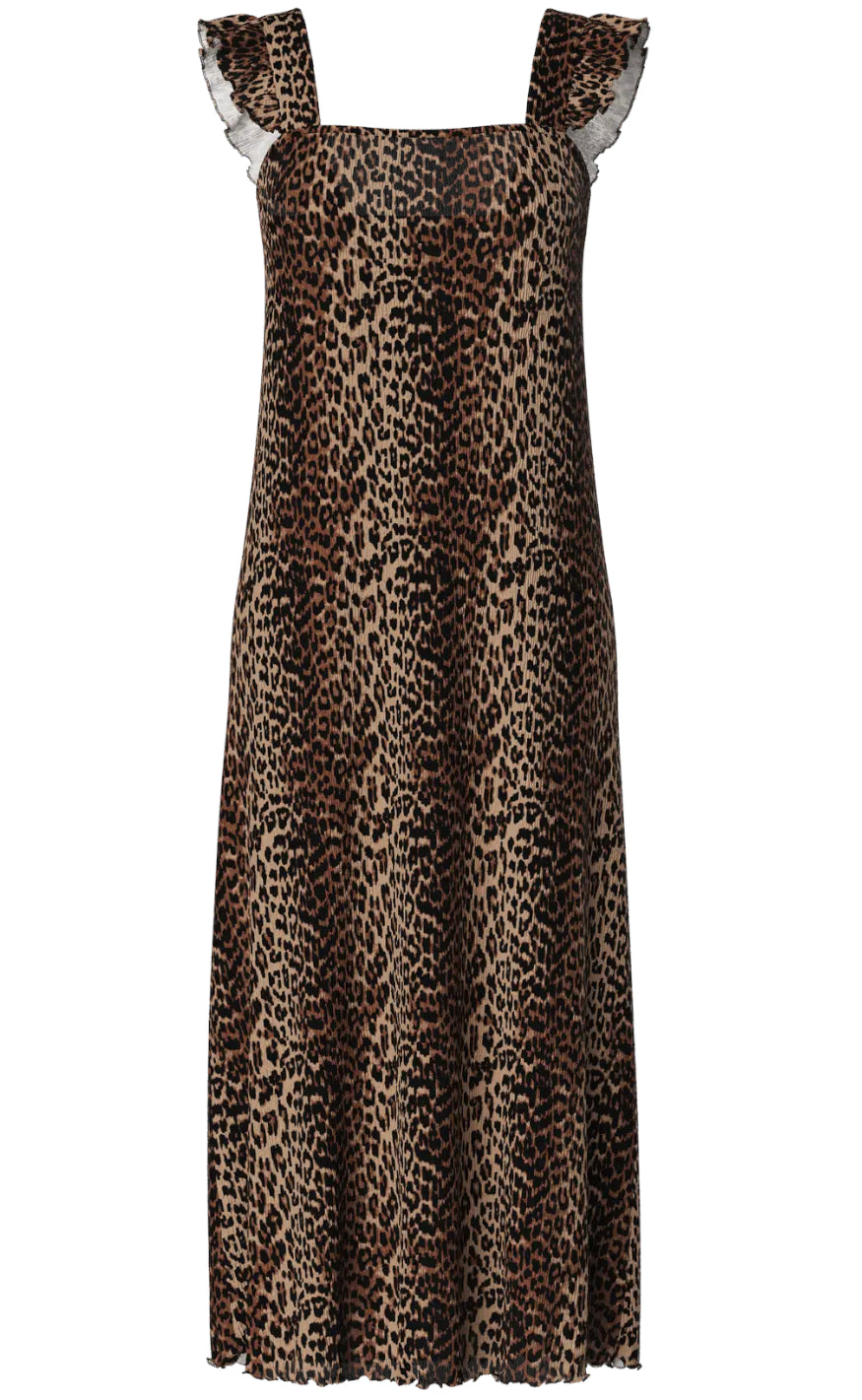 Kjole   Flora Flounce   Black Leo fra Pieces