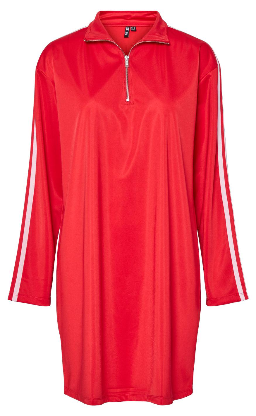 Kjole   Grace   High Risk Red Pink A Boo Stripe fra Pieces