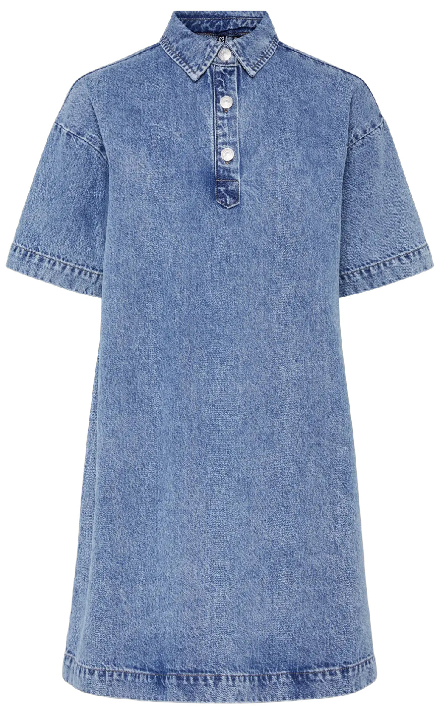 Kjole   Kenya   Medium Blue Denim fra Pieces