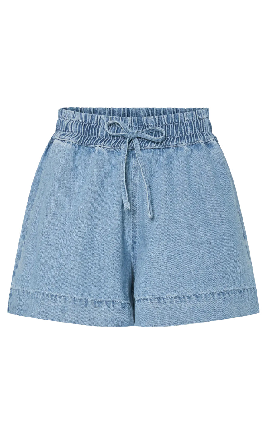 Shorts Flora Light Blue Denim fra Pieces
