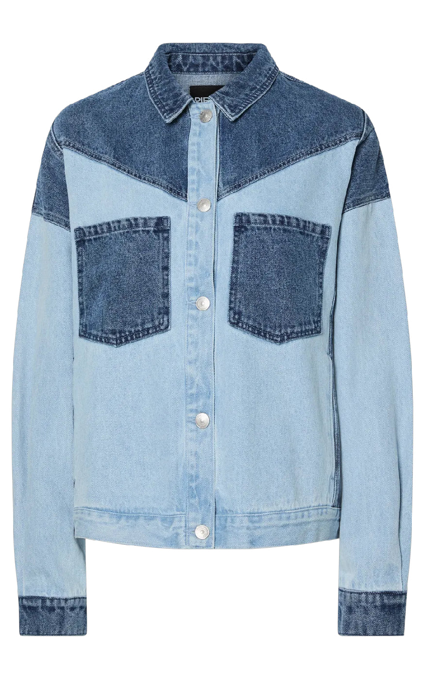 Skjorte   Famy   Light Blue Denim Medium Blue fra Pieces