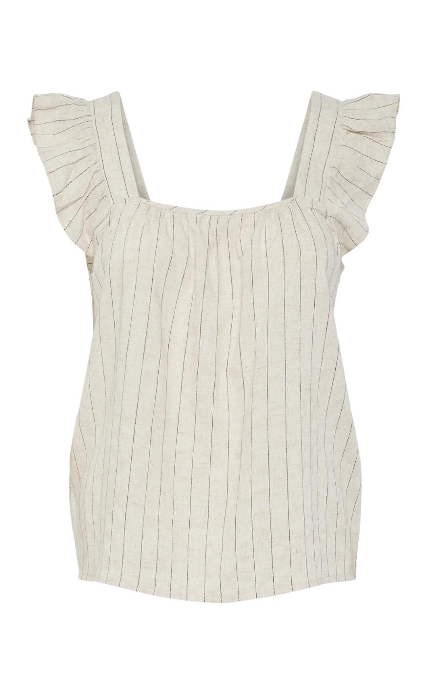 Top Pia Birch Black fra Pieces