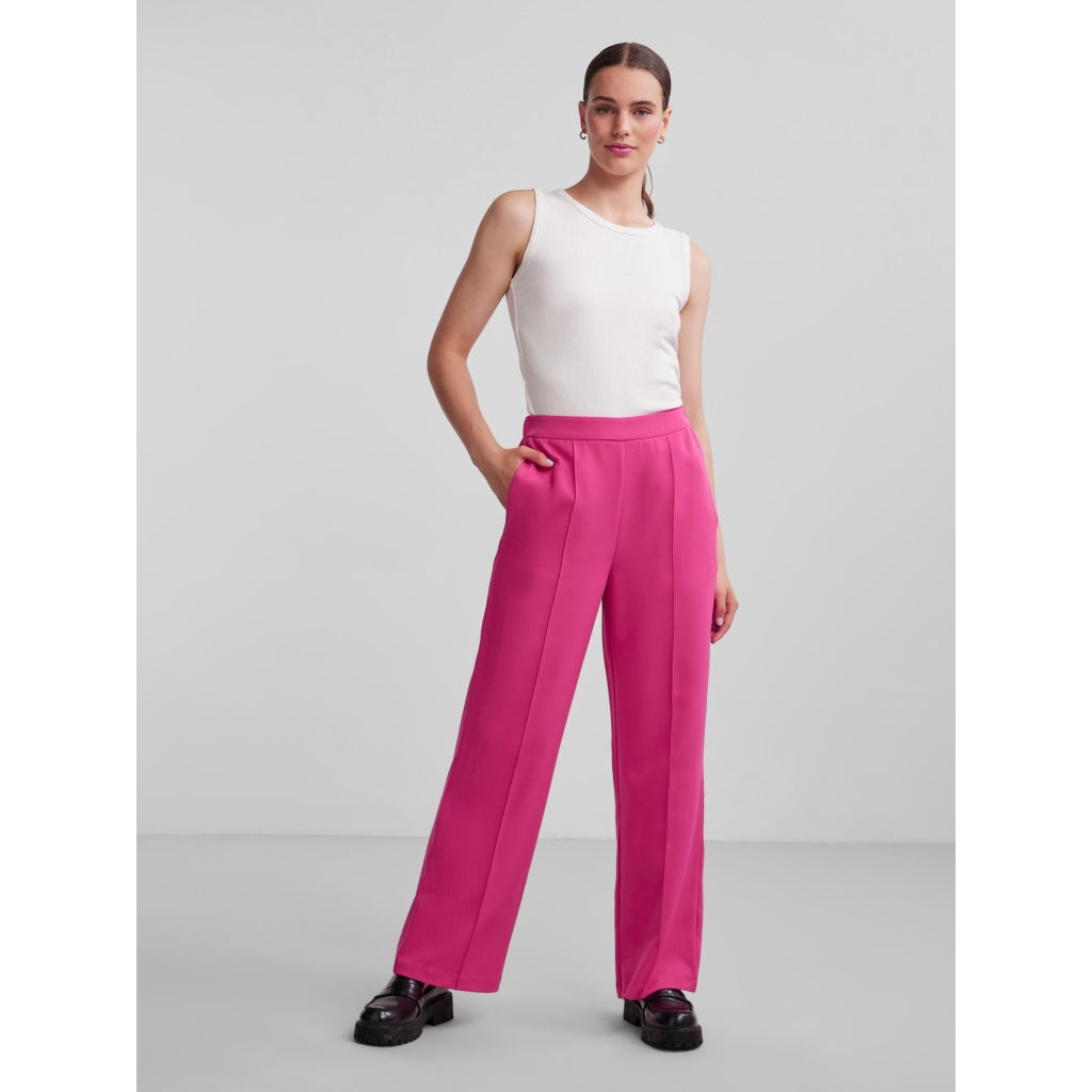 Dame Bukser Pcbossy Beetroot Purple fra Pieces